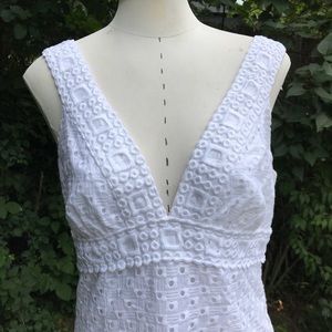 Trina Turk White Eyelet Dress